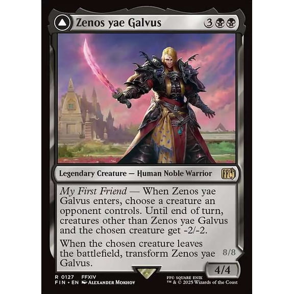 MtG Final Fantasy Rare Zenos yae Galvus // Shinryu, Transcendent Rival #127