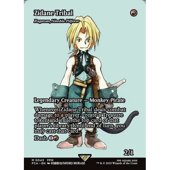 MtG Final Fantasy: Through the Ages Mythic Rare Zidane Tribal - Ragavan, Nimble Pilferer [Showcase] #43