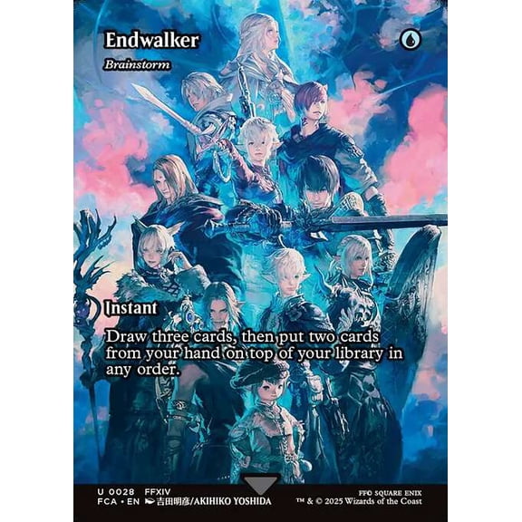 MtG Final Fantasy: Through the Ages Uncommon Endwalker - Brainstorm [Showcase] #28