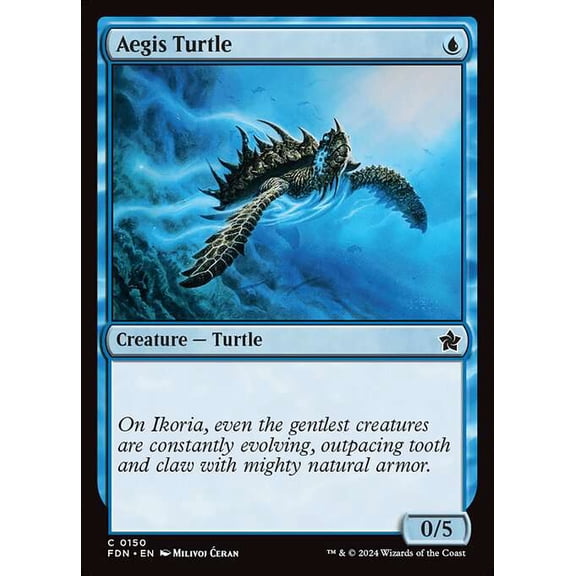 MtG Foundations Common Aegis Turtle #150