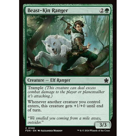 MtG Foundations Common Beast-Kin Ranger #100