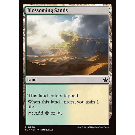 MtG Foundations Common Blossoming Sands (FOIL) #260