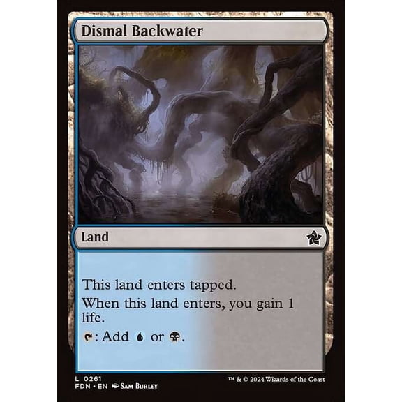 MtG Foundations Common Dismal Backwater #261