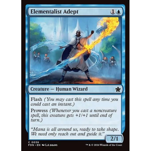 MtG Foundations Common Elementalist Adept #36