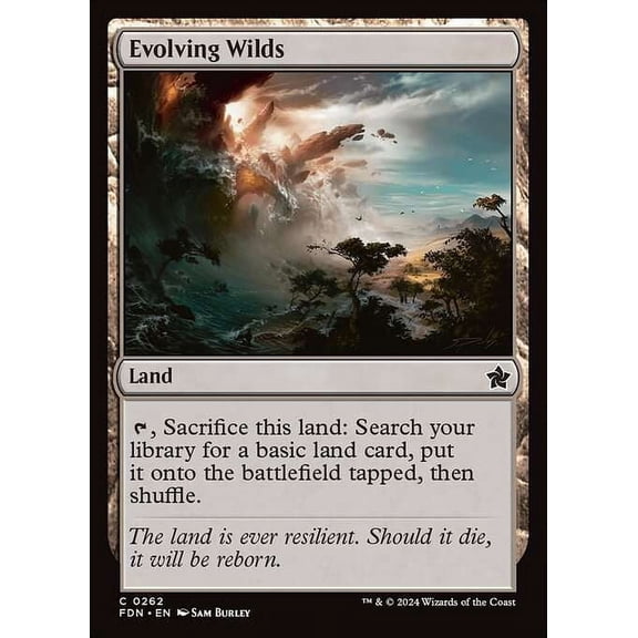 MtG Foundations Common Evolving Wilds (FOIL) #262