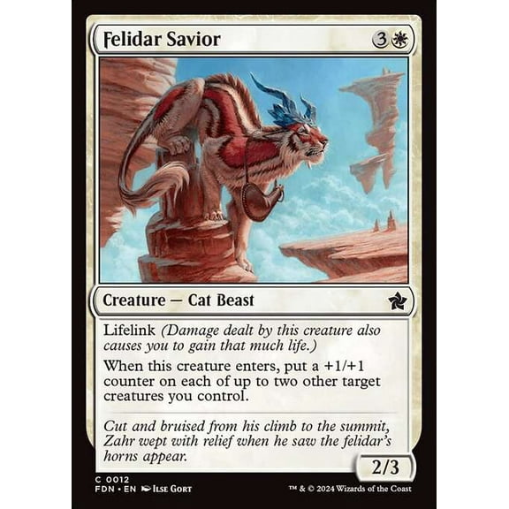 MtG Foundations Common Felidar Savior #12