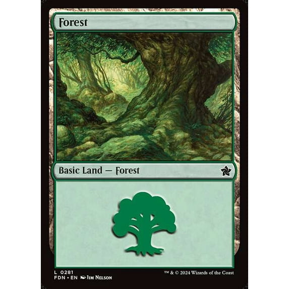 MtG Foundations Common Forest #281