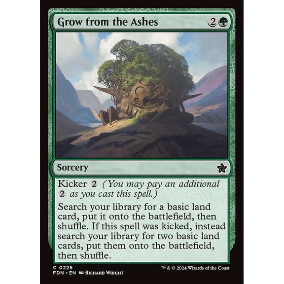 MtG Foundations Common Grow from the Ashes #225