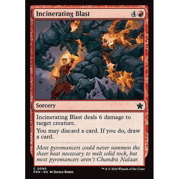 MtG Foundations Common Incinerating Blast #90