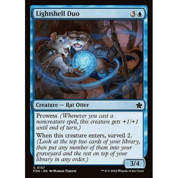 MtG Foundations Common Lightshell Duo (FOIL) #157