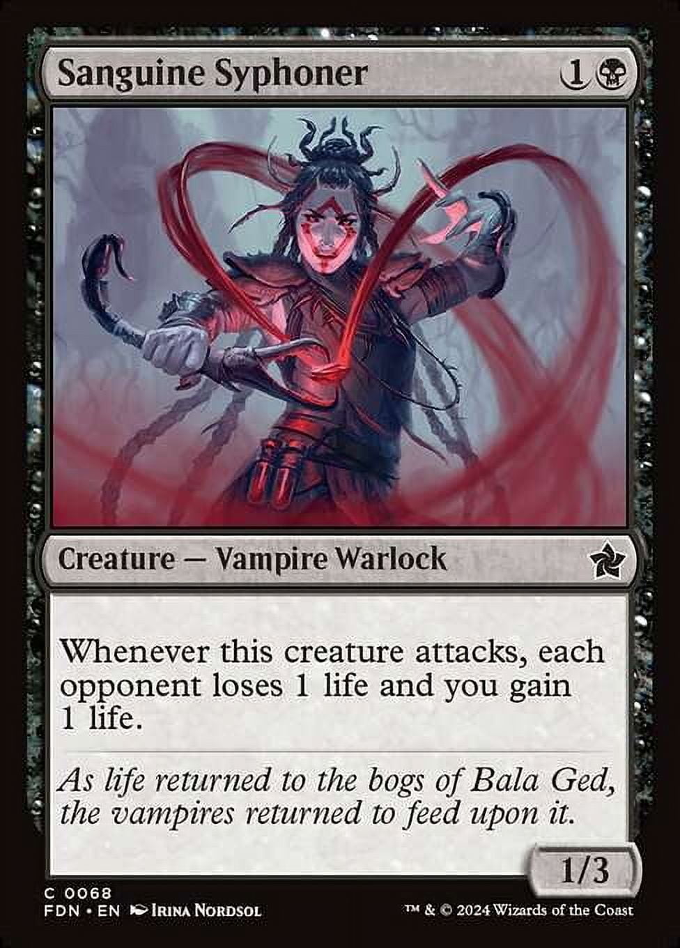 MtG Foundations Common Sanguine Syphoner #68 - Walmart.com