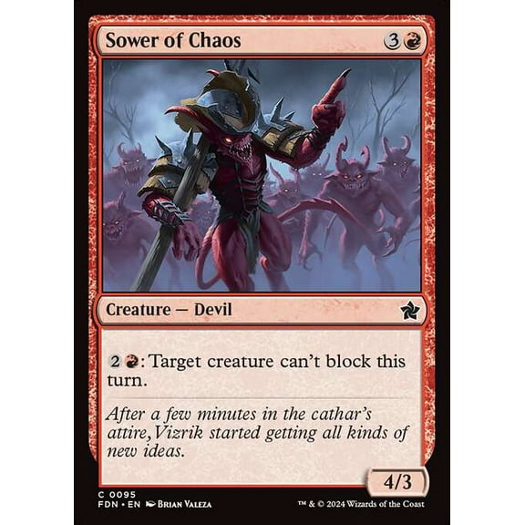 MtG Foundations Common Sower of Chaos #95