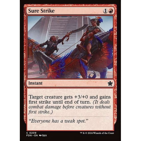 MtG Foundations Common Sure Strike #209