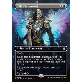 MtG Foundations Rare Celestial Armor (Borderless) #295