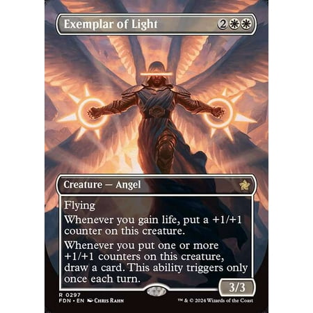 MtG Foundations Rare Exemplar of Light (Borderless) #297