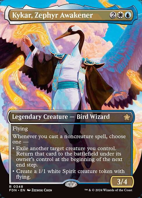 MtG Foundations Rare Kykar, Zephyr Awakener (Borderless) #348 - Walmart.com MtG Foundations Rare Kykar, Zephyr Awakener (Borderless) #348 - Walmart.com