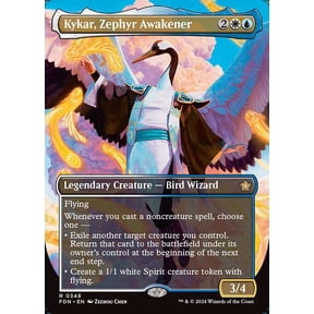 MtG Foundations Rare Kykar, Zephyr Awakener (Borderless) #348