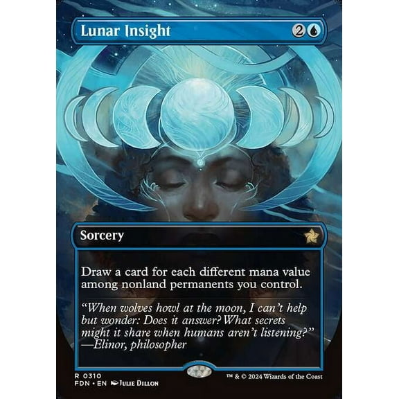 MtG Foundations Rare Lunar Insight (Borderless) #310