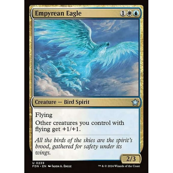 MtG Foundations Uncommon Empyrean Eagle #239