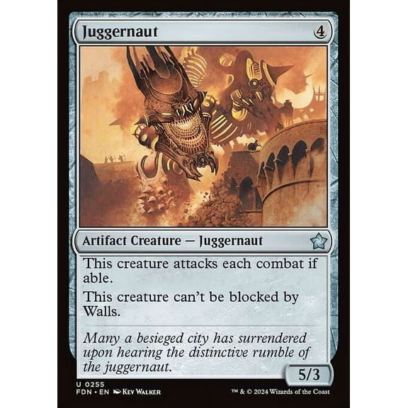 MtG Foundations Uncommon Juggernaut #255