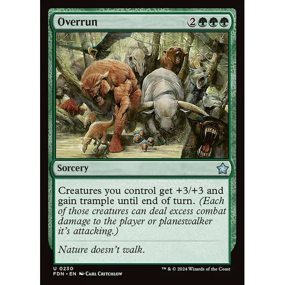 MtG Foundations Uncommon Overrun #230