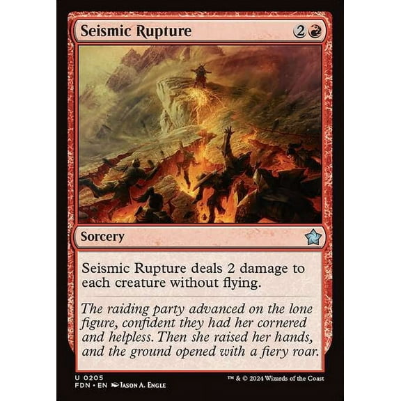 MtG Foundations Uncommon Seismic Rupture (FOIL) #205