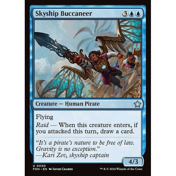 MtG Foundations Uncommon Skyship Buccaneer #50