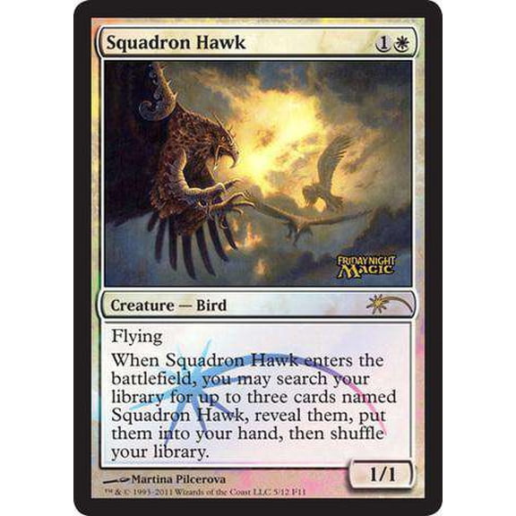 MtG Friday Night Magic Promo Squadron Hawk [FNM 2011]