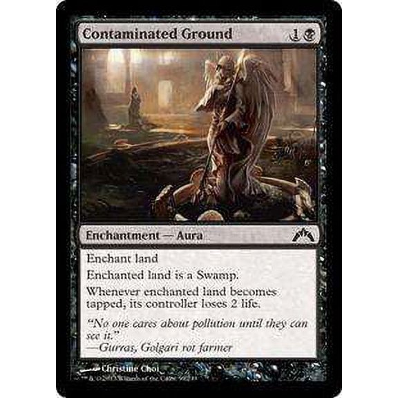 MtG Gatecrash Common Contaminated Ground (Foil) #59