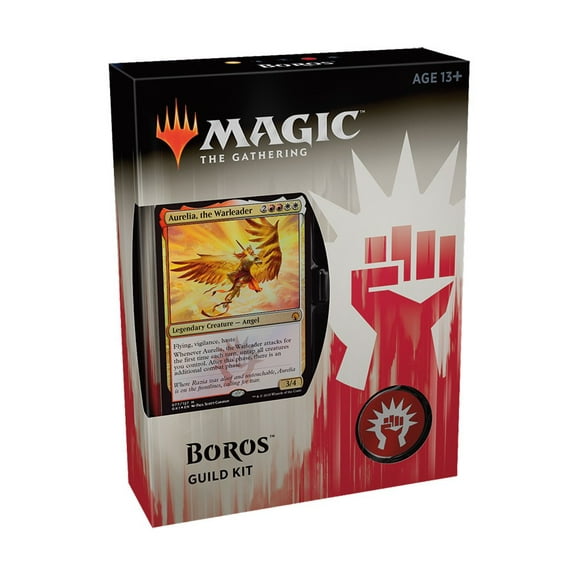 MtG Guilds of Ravnica Boros Guild Kit (60 card deck - Alternate Art Aurelia, the Warleader)
