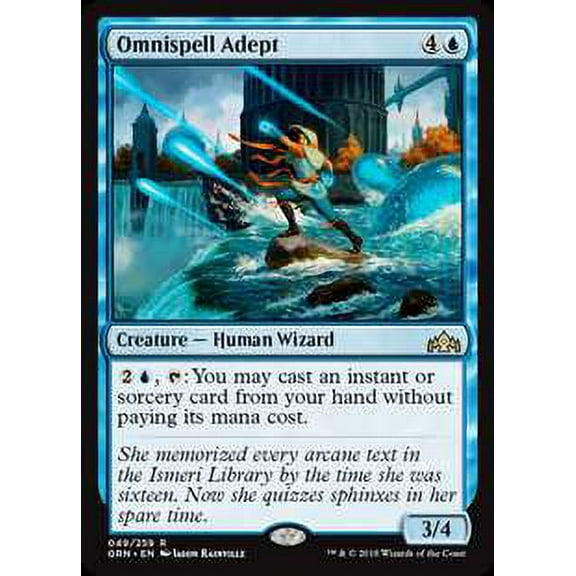 MtG Guilds of Ravnica Rare Omnispell Adept #49