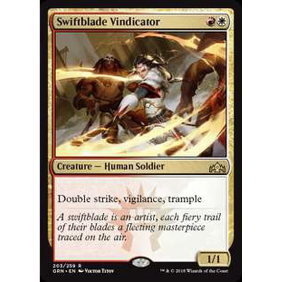 MtG Guilds of Ravnica Rare Swiftblade Vindicator #203