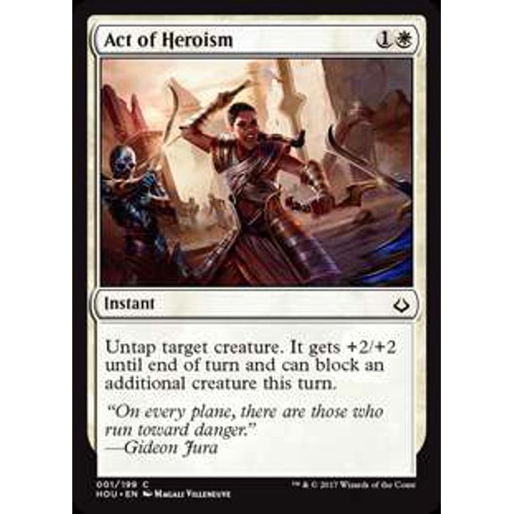 MtG Hour of Devastation Common Act of Heroism #1