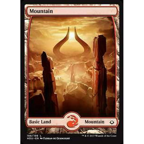 MtG Hour of Devastation Land Mountain (Full-Art Foil) #188