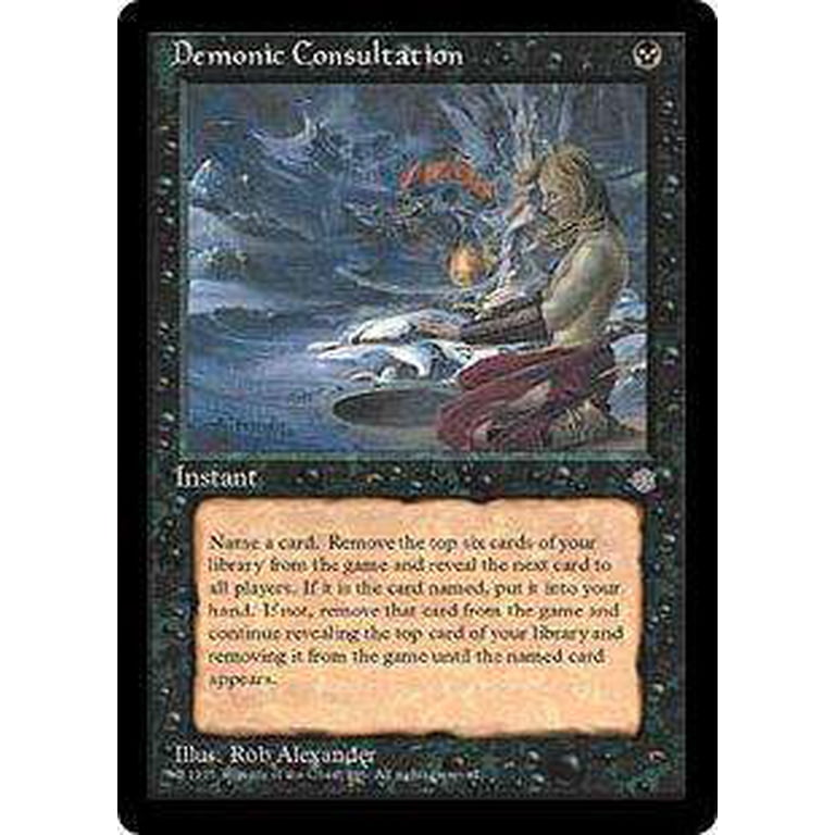 MtG Ice Age Uncommon Demonic Consultation - Walmart.com