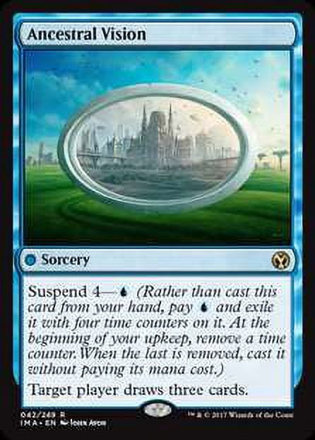 MtG Iconic Masters Rare Ancestral Vision #42 - Walmart.com