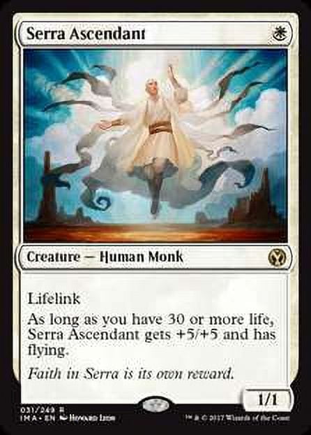 mtg serra card Magic The Gathering - Angel damage that would reduce your life total to less than 1 reduces it to 1 instead. Serra Angel - Collectors' Edition