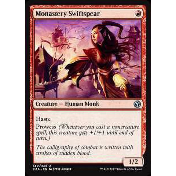 MtG Iconic Masters Uncommon Monastery Swiftspear #140