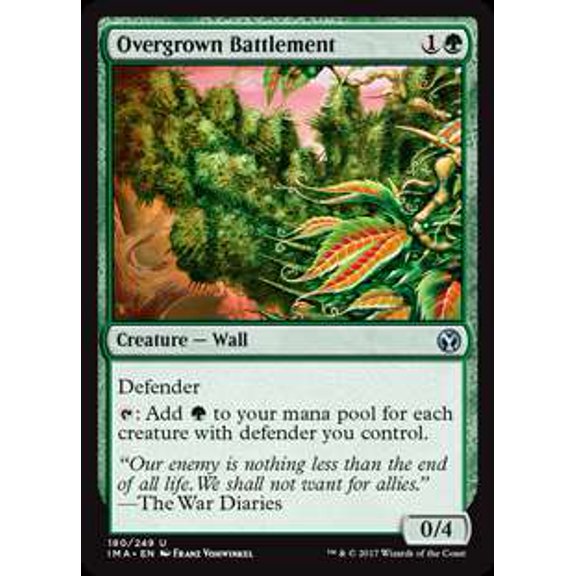 MtG Iconic Masters Uncommon Overgrown Battlement #180
