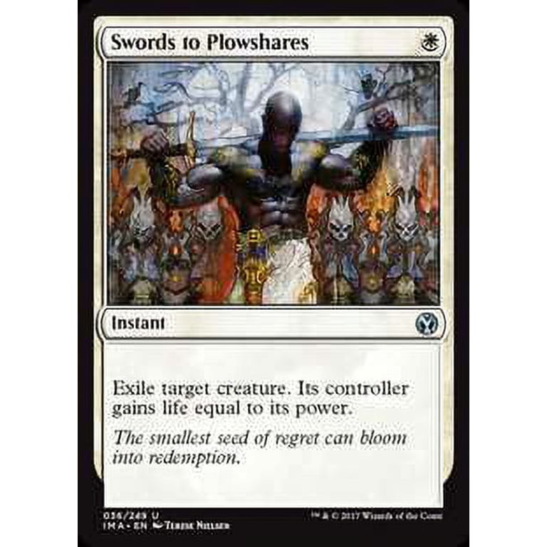 MtG Iconic Masters Uncommon Swords to Plowshares #36 - Walmart.com