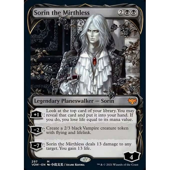 MtG Innistrad: Crimson Vow Mythic Rare Sorin the Mirthless (Showcase FOIL) #297