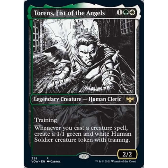 MtG Innistrad: Crimson Vow Rare Torens, Fist of the Angels (Showcase) #328