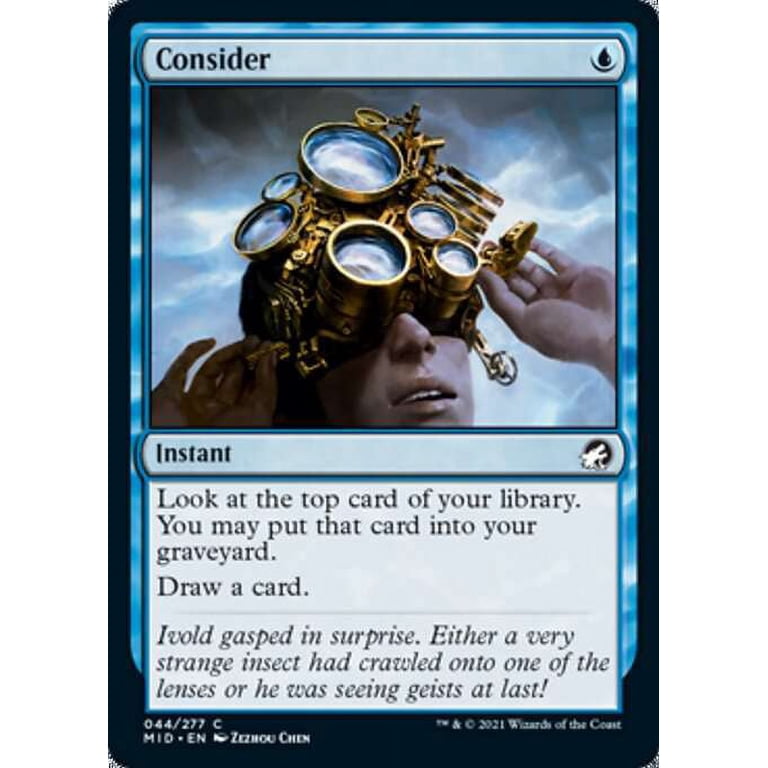 MtG Innistrad: Midnight Hunt Common Consider (Foil) #44 - Walmart.com