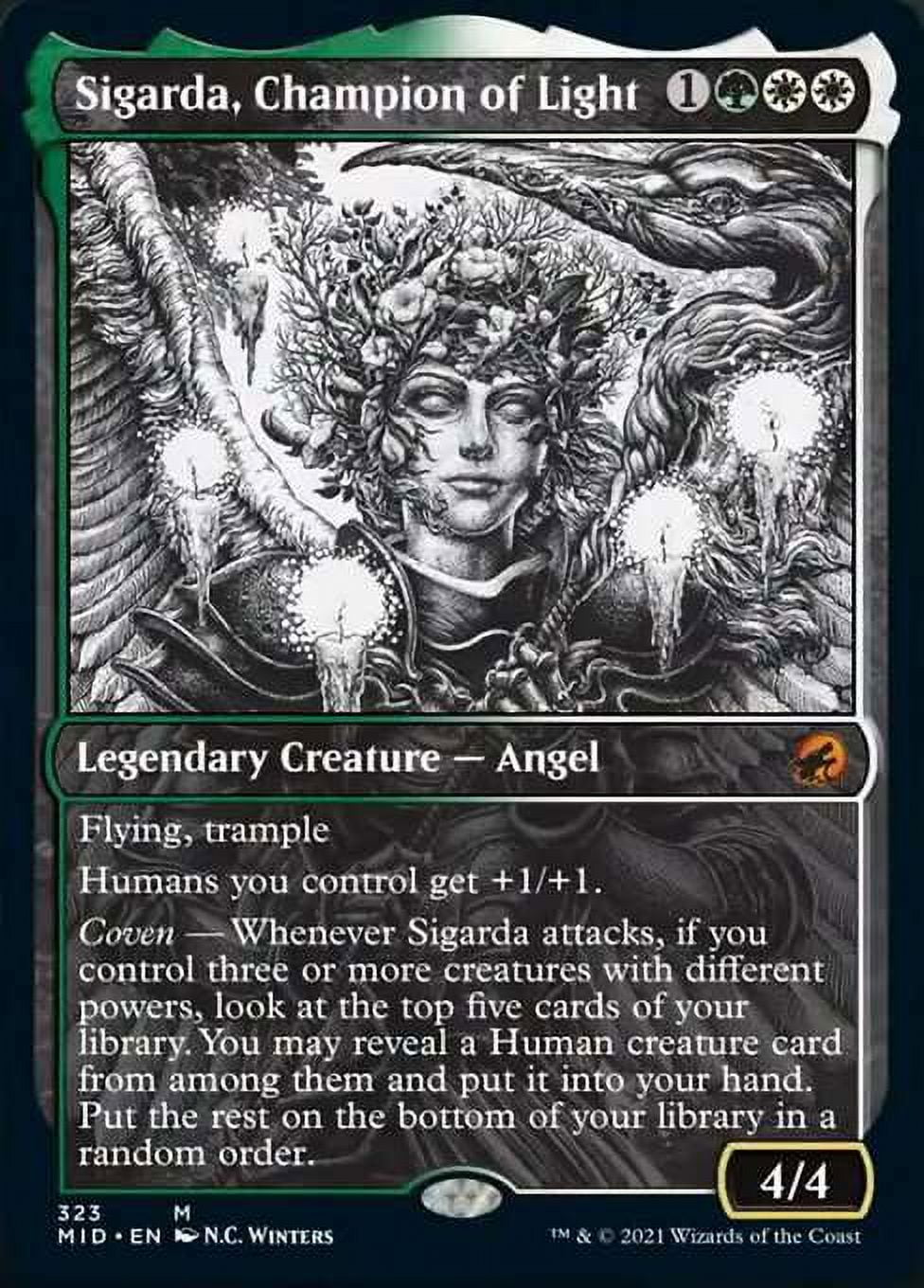 MtG Innistrad: Midnight Hunt Mythic Rare Sigarda, Champion