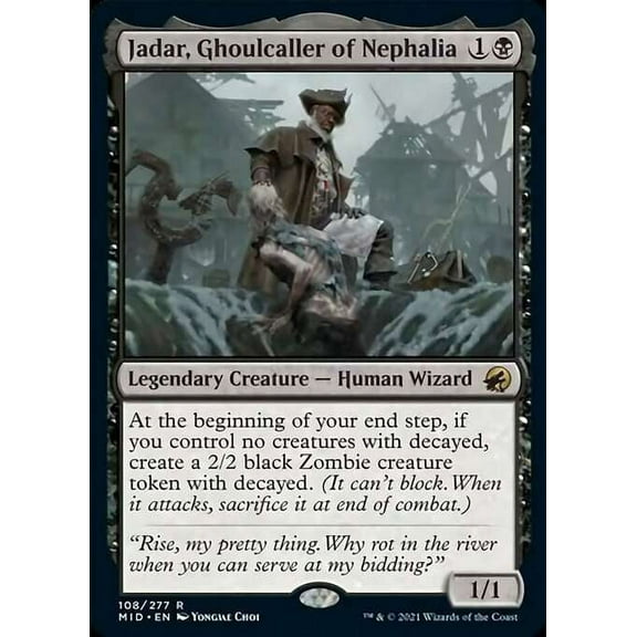 MtG Innistrad: Midnight Hunt Rare Jadar, Ghoulcaller of Nephalia (Foil) #108