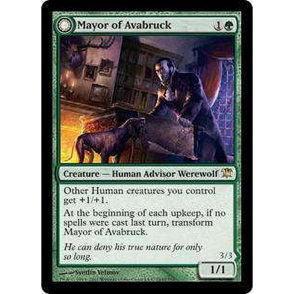MtG Innistrad Rare Mayor of Avabruck / Howlpack Alpha #193