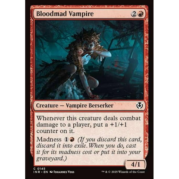 MtG Innistrad Remastered Common Bloodmad Vampire #145
