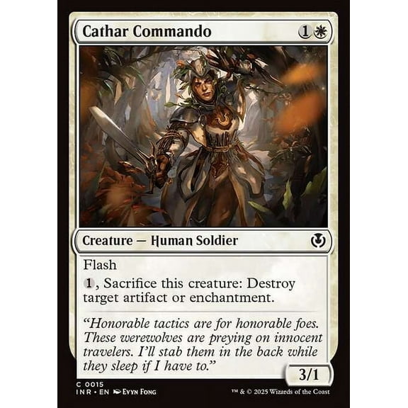 MtG Innistrad Remastered Common Cathar Commando #15