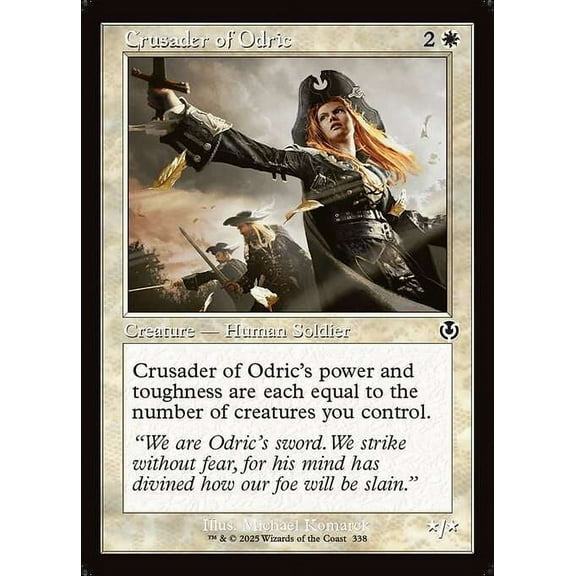 MtG Innistrad Remastered Common Crusader of Odric (Classic Frame) #338
