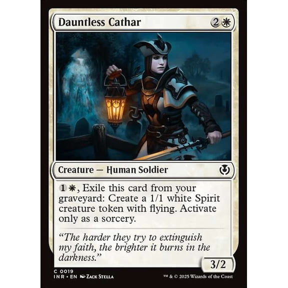MtG Innistrad Remastered Common Dauntless Cathar #19